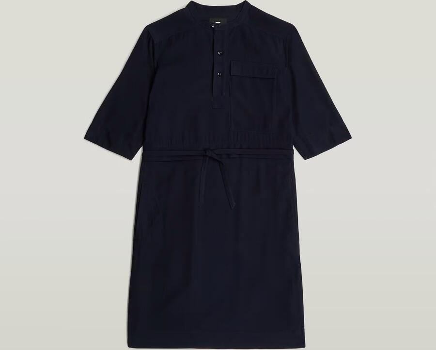 G-Star RAW Jurk Fluid Donkerblauw Dames - Foto 5