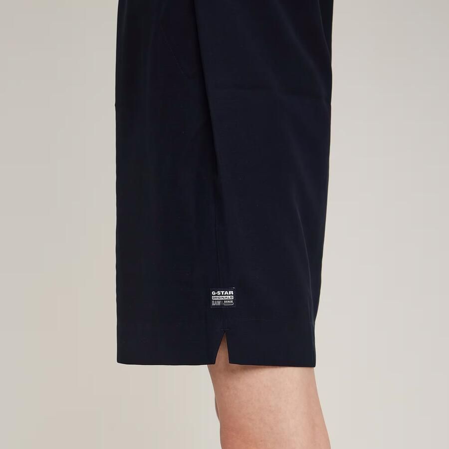 G-Star RAW Jurk Fluid Donkerblauw Dames