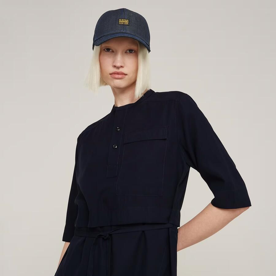 G-Star RAW Jurk Fluid Donkerblauw Dames - Foto 2