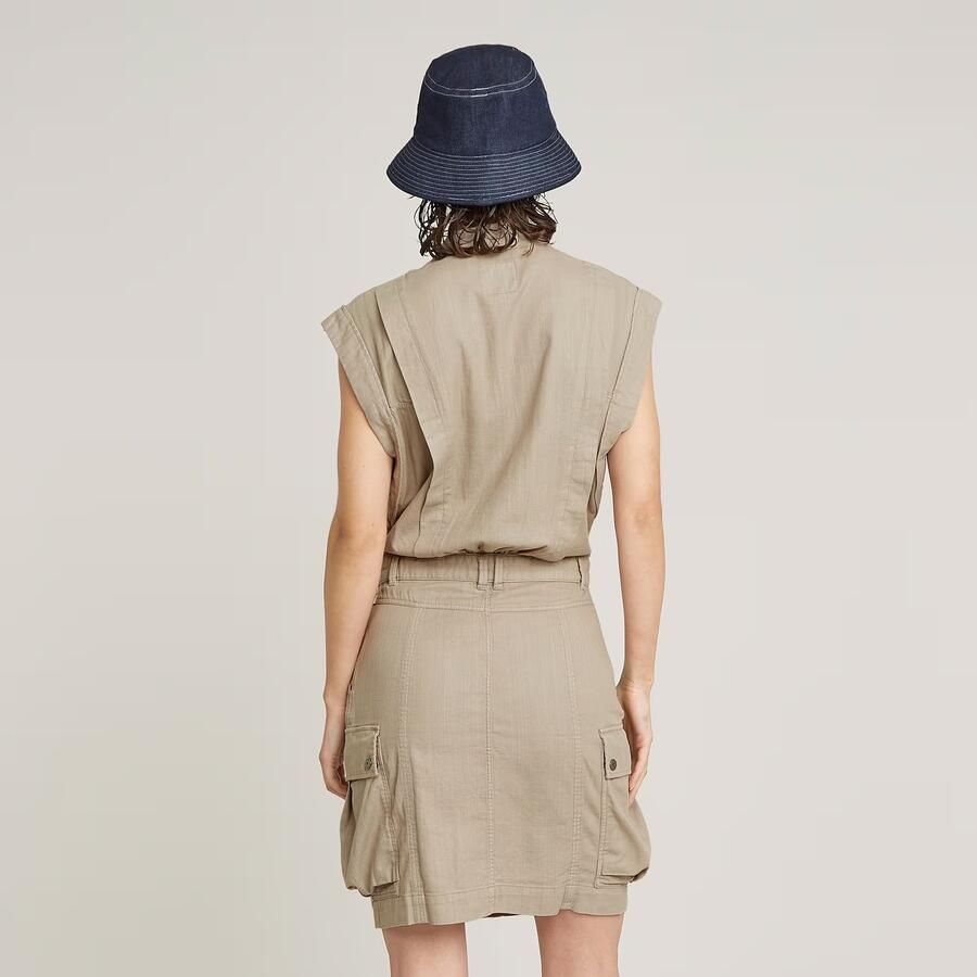 G-Star RAW Jurk Pocket Beige Dames - Foto 2