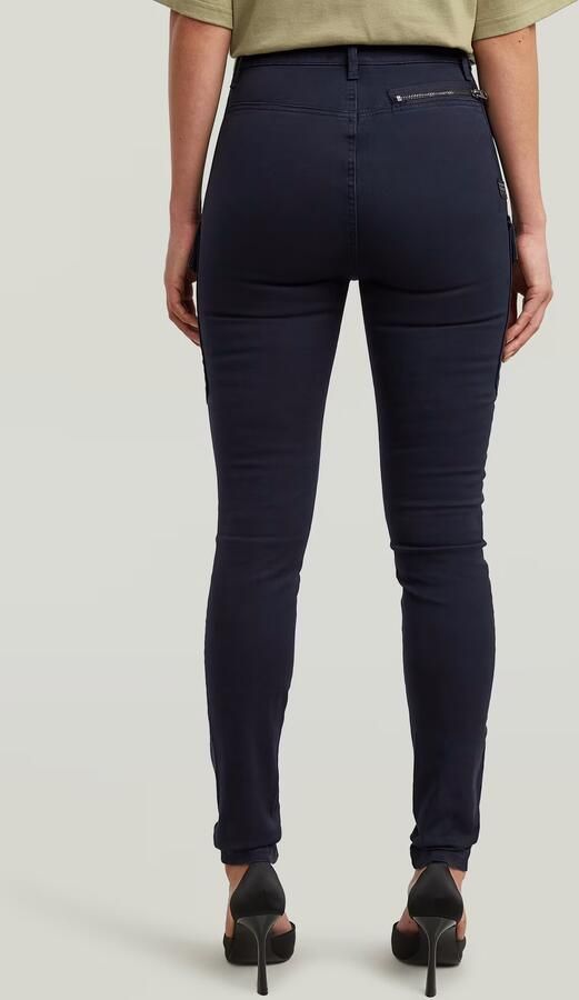 G-Star RAW Kafey Cargo Broek Ultra High Skinny Donkerblauw Dames - Foto 5