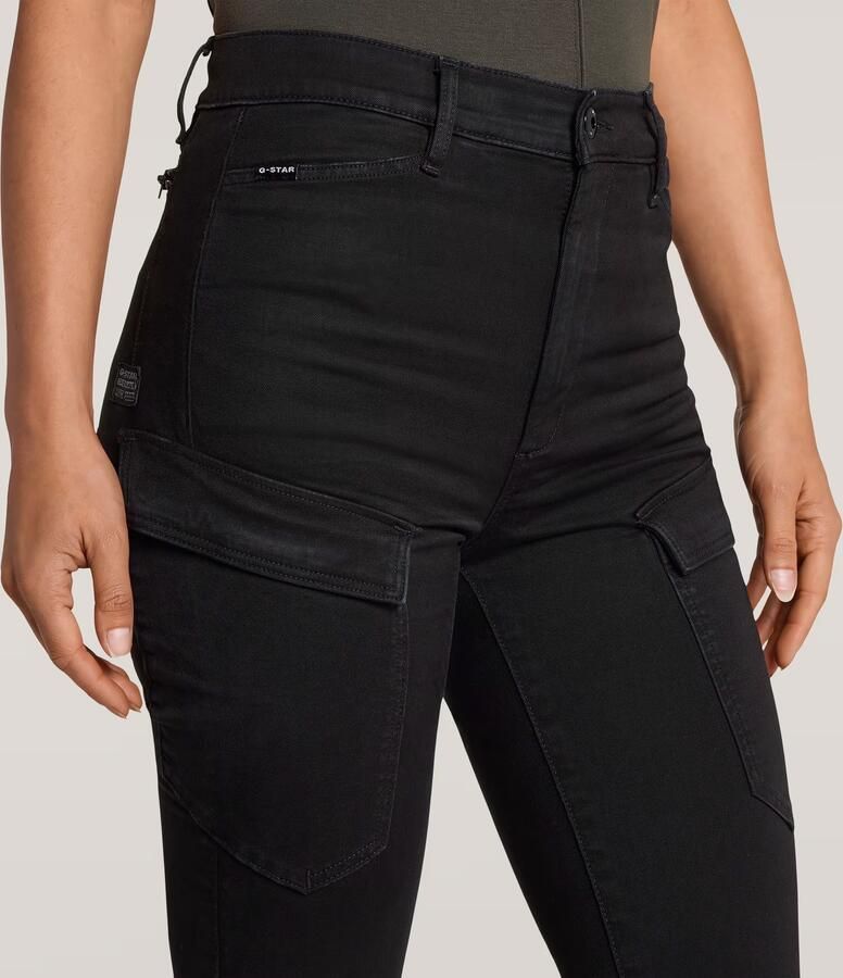 G-Star RAW Kafey Cargo Broek Ultra High Skinny Zwart Dames - Foto 3