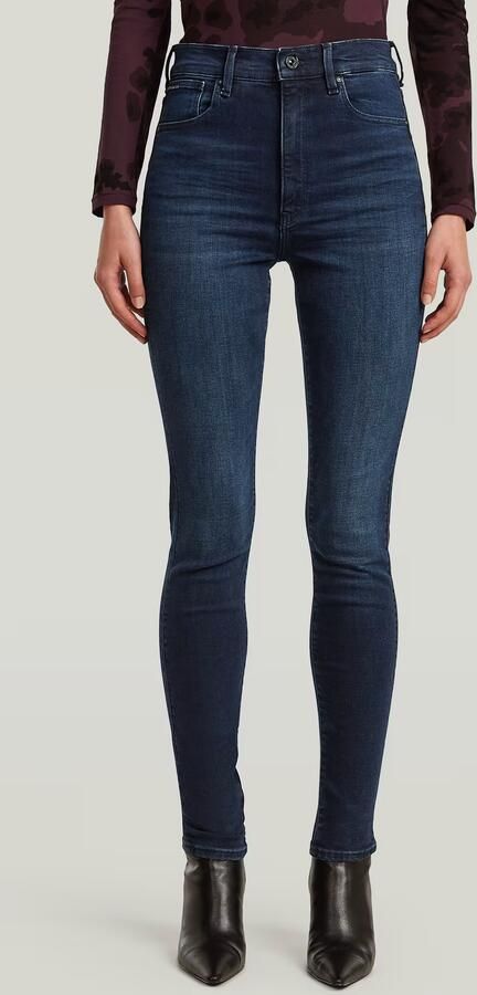 G-Star RAW Kafey Ultra High Skinny Jeans Donkerblauw Dames - Foto 4
