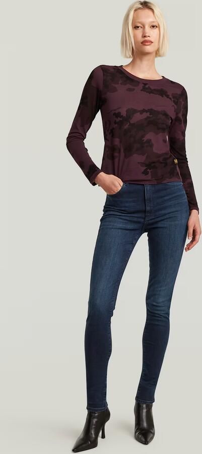 G-Star RAW Kafey Ultra High Skinny Jeans Donkerblauw Dames - Foto 5