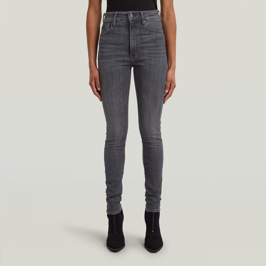 G-Star RAW Kafey Ultra High Skinny Jeans Grijs Dames - Foto 6