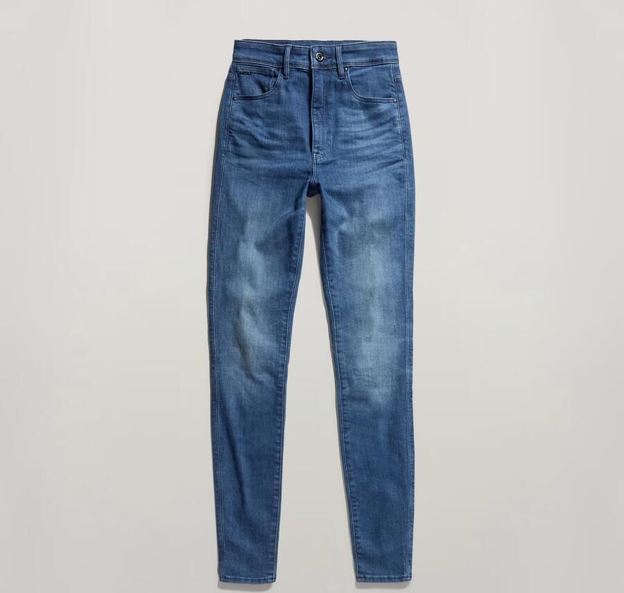 G-Star RAW Kafey Ultra High Skinny Jeans Midden blauw Dames - Foto 8