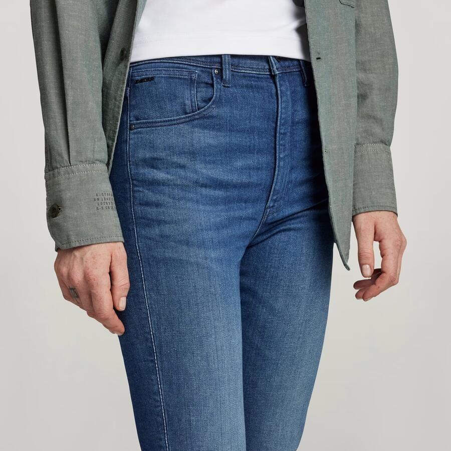 G-Star RAW Kafey Ultra High Skinny Jeans Midden blauw Dames - Foto 5