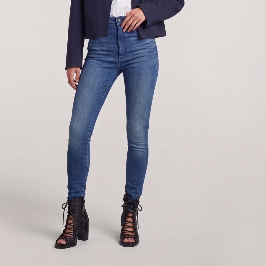 G-Star RAW Kafey Ultra High Skinny Jeans Midden blauw Dames - Foto 7