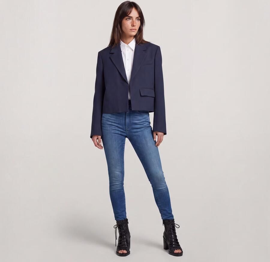 G-Star RAW Kafey Ultra High Skinny Jeans Midden blauw Dames - Foto 10
