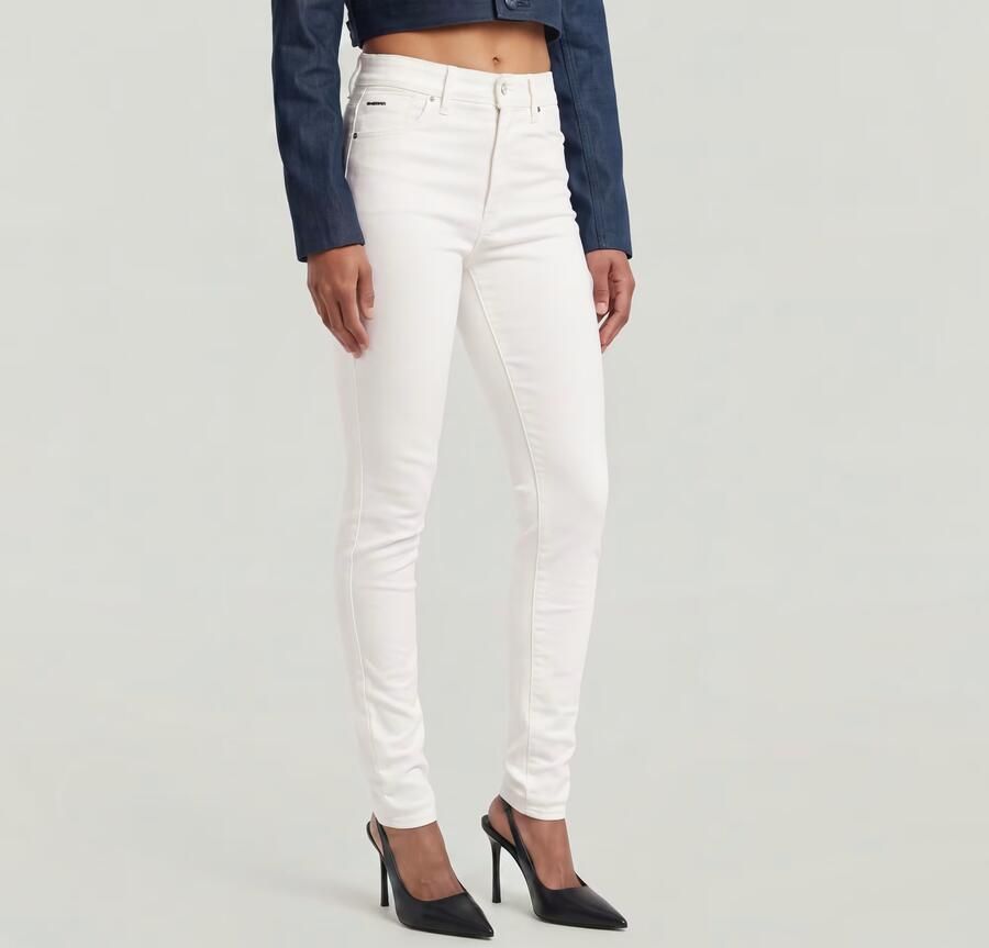G-Star RAW Kafey Ultra High Skinny Jeans Wit Dames - Foto 4