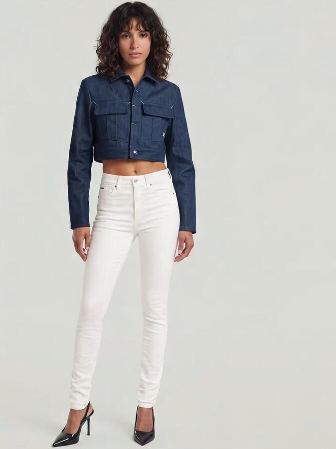 G-Star RAW Kafey Ultra High Skinny Jeans Wit Dames - Foto 6