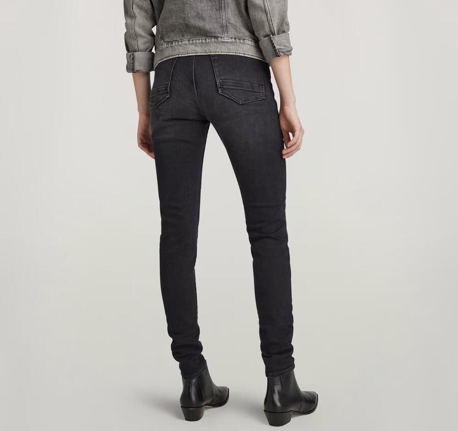 G-Star RAW Kafey Ultra High Skinny Jeans Zwart Dames - Foto 6