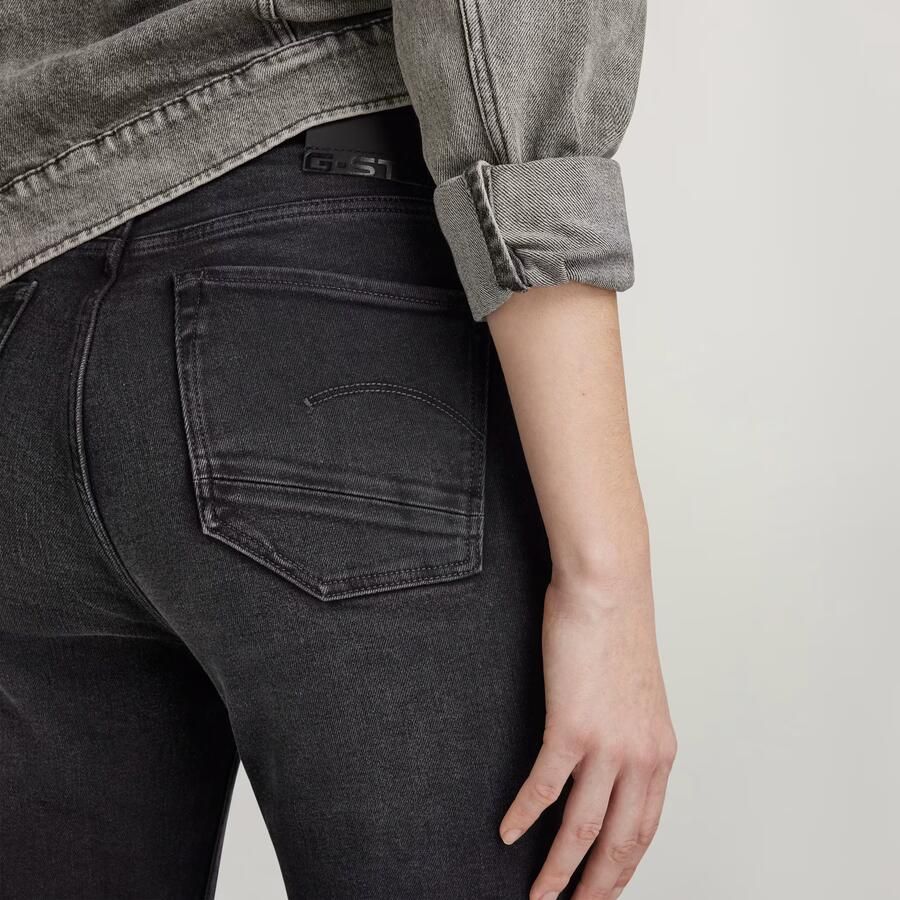 G-Star RAW Kafey Ultra High Skinny Jeans Zwart Dames - Foto 2