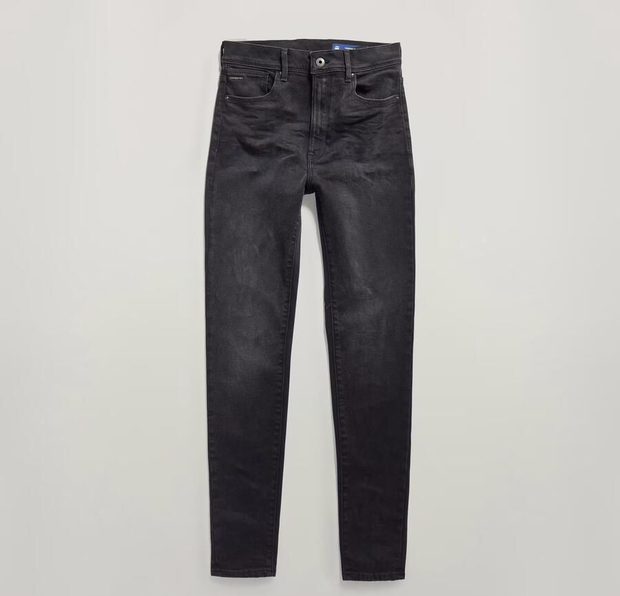 G-Star RAW Kafey Ultra High Skinny Jeans Zwart Dames - Foto 5