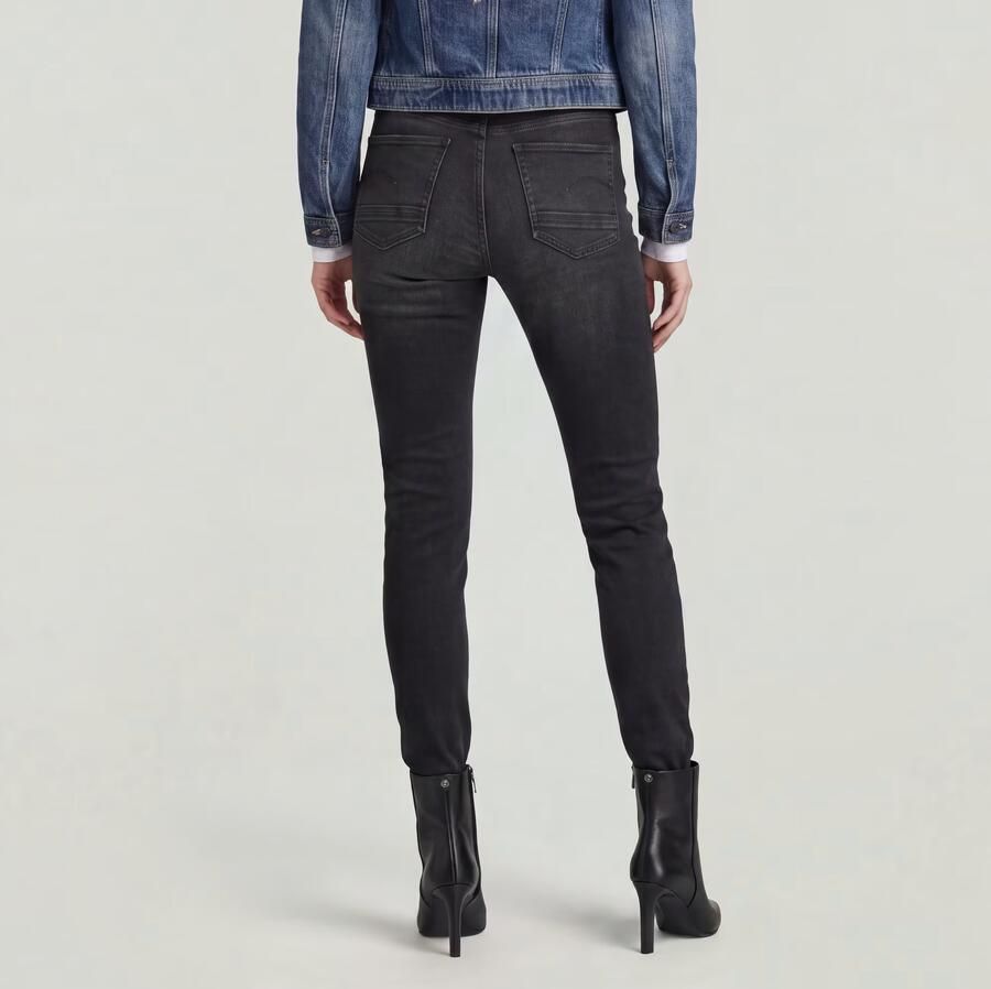 G-Star RAW Kafey Ultra High Skinny Jeans Zwart Dames - Foto 5