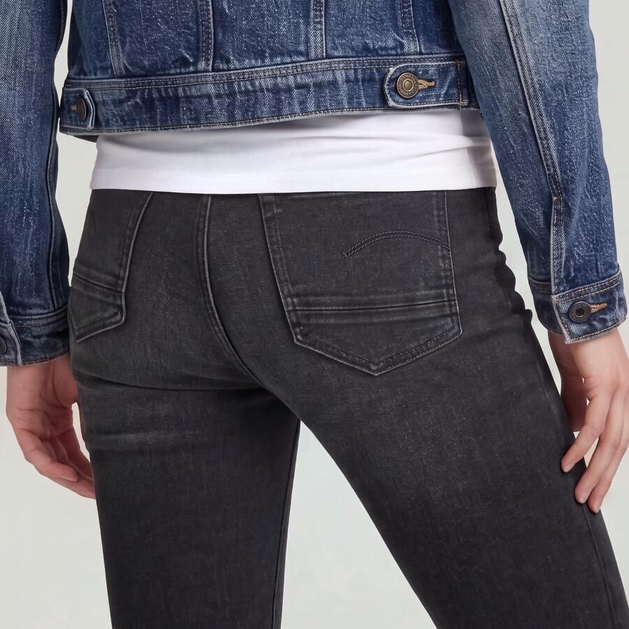 G-Star RAW Kafey Ultra High Skinny Jeans Zwart Dames - Foto 2