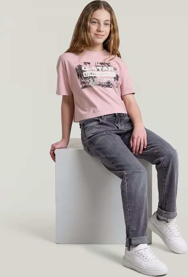 G-Star RAW Kate Boyfriend 2.0 Jeans voor meisjes Grijs meisjes - Foto 4