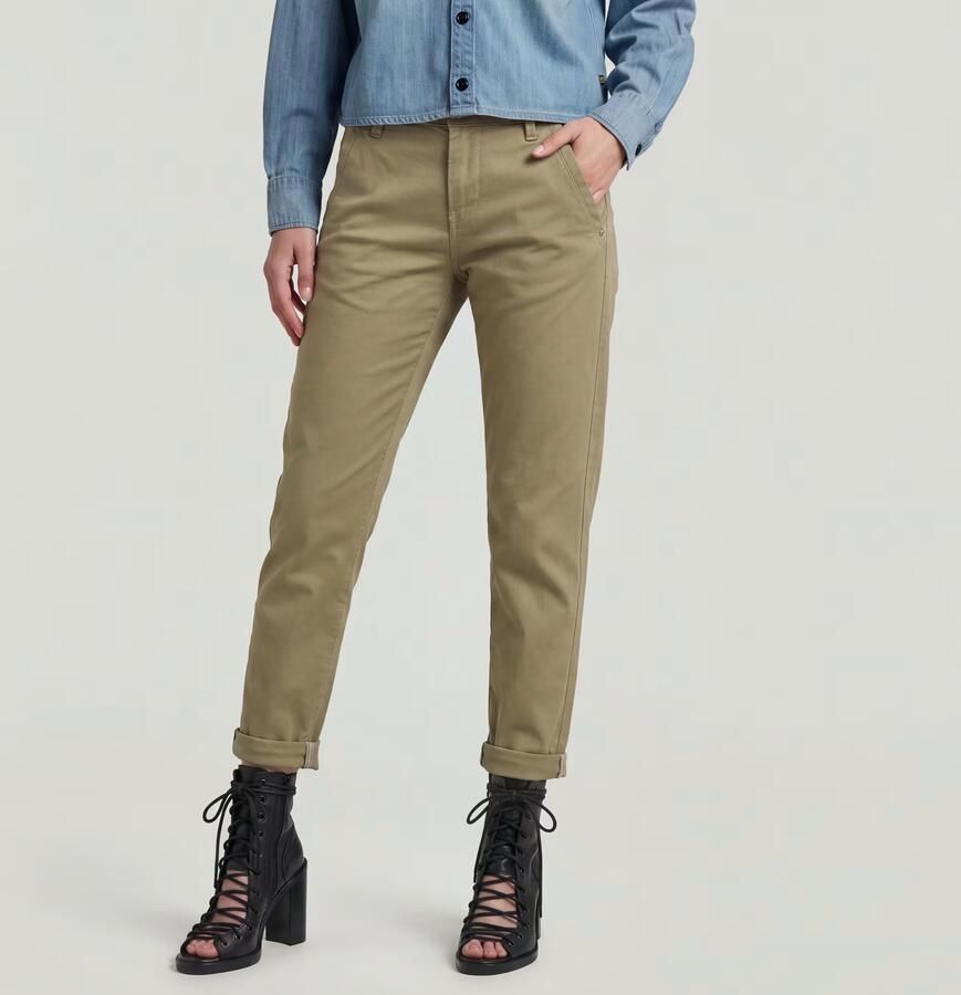 G-Star RAW Kate Boyfriend Broek Groen Dames - Foto 6