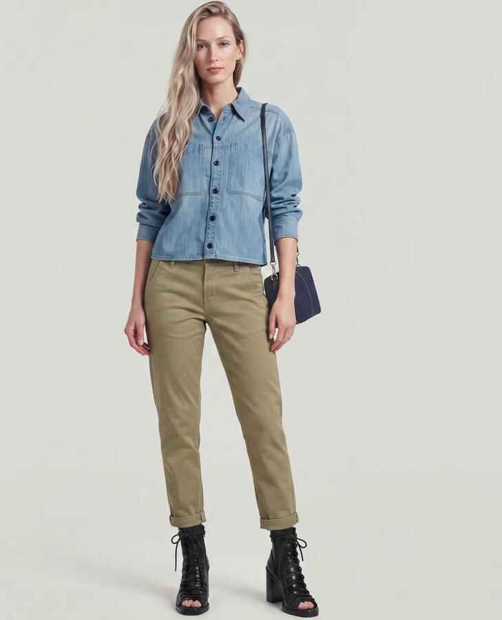 G-Star RAW Kate Boyfriend Broek Groen Dames - Foto 10