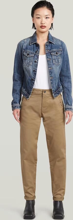 G-Star RAW Kate Boyfriend Chino Beige Dames - Foto 11