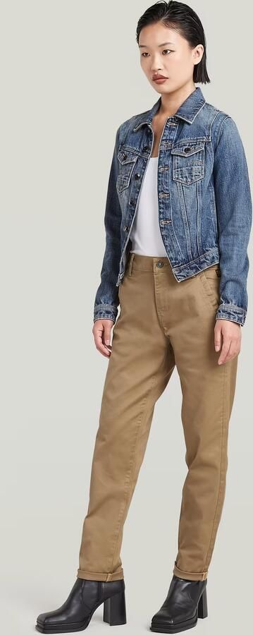 G-Star RAW Kate Boyfriend Chino Beige Dames - Foto 10