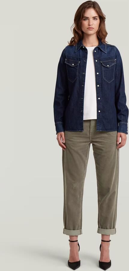 G-Star Raw Boyfriend fit corduroy broek model 'Kate' - Foto 8