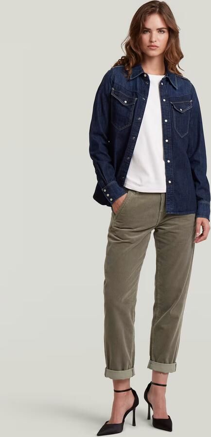 G-Star Raw Boyfriend fit corduroy broek model 'Kate' - Foto 7