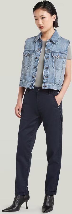 G-Star RAW Kate Boyfriend Chino Donkerblauw Dames - Foto 9