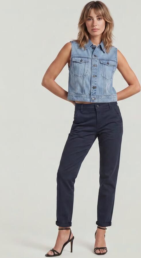 G-Star RAW Kate Boyfriend Chino Donkerblauw Dames - Foto 11