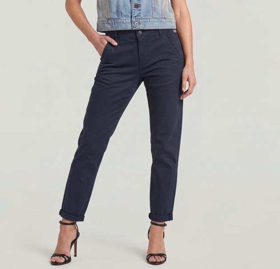 G-Star RAW Kate Boyfriend Chino Donkerblauw Dames - Foto 6