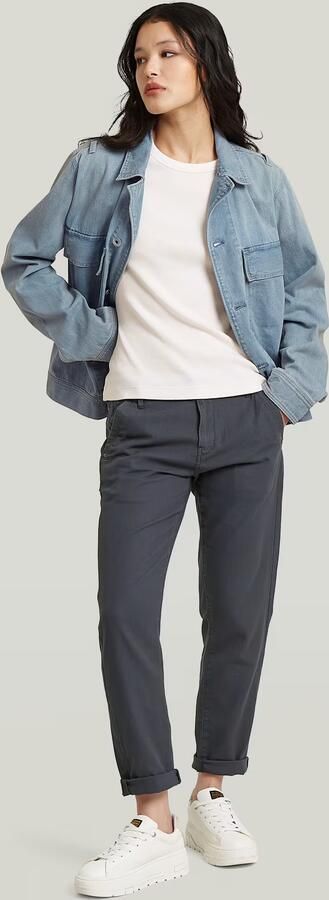 G-Star RAW Kate Boyfriend Chino Grijs Dames - Foto 5