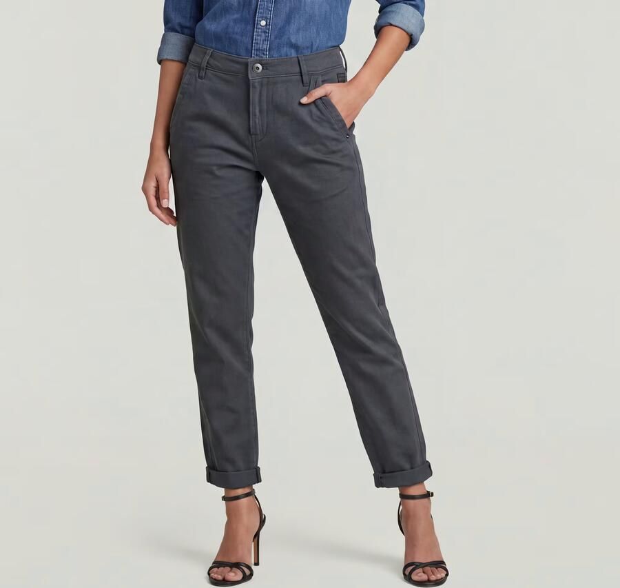 G-Star RAW Kate Boyfriend Chino Grijs Dames - Foto 4
