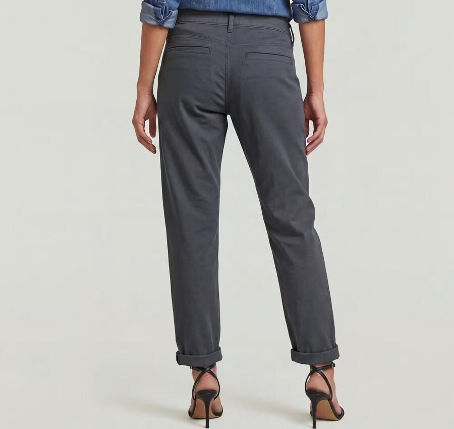 G-Star RAW Kate Boyfriend Chino Grijs Dames - Foto 5