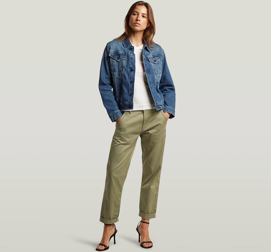 G-Star RAW Kate Boyfriend Chino Groen Dames - Foto 5