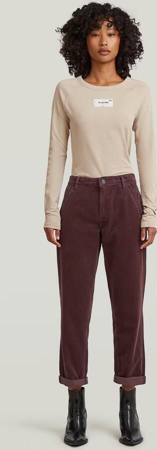 G-Star RAW Kate Boyfriend Chino Paars Dames - Foto 6