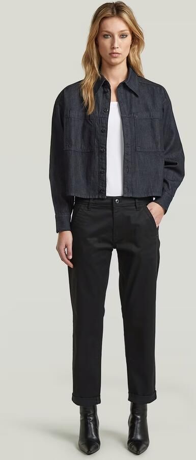 G-Star RAW Kate Boyfriend Chino Zwart Dames - Foto 7