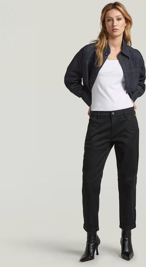 G-Star RAW Kate Boyfriend Chino Zwart Dames - Foto 6