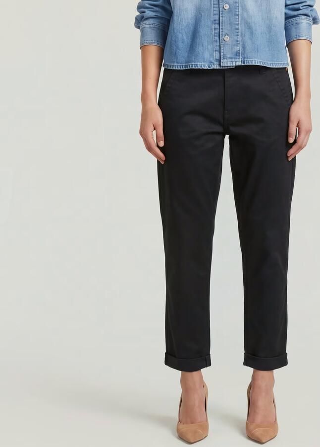 G-Star RAW Kate Boyfriend Chino Zwart Dames - Foto 5