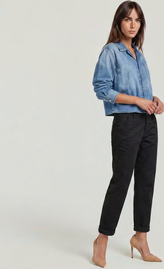 G-Star RAW Kate Boyfriend Chino Zwart Dames - Foto 6