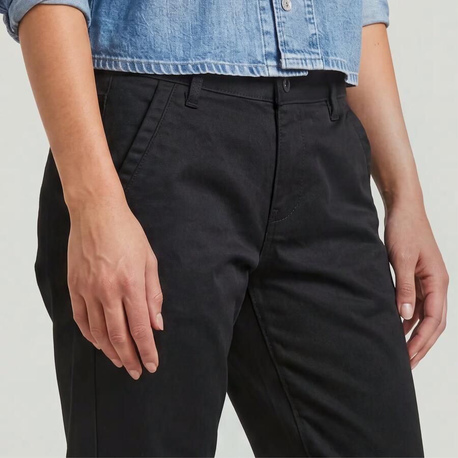 G-Star RAW Kate Boyfriend Chino Zwart Dames - Foto 2