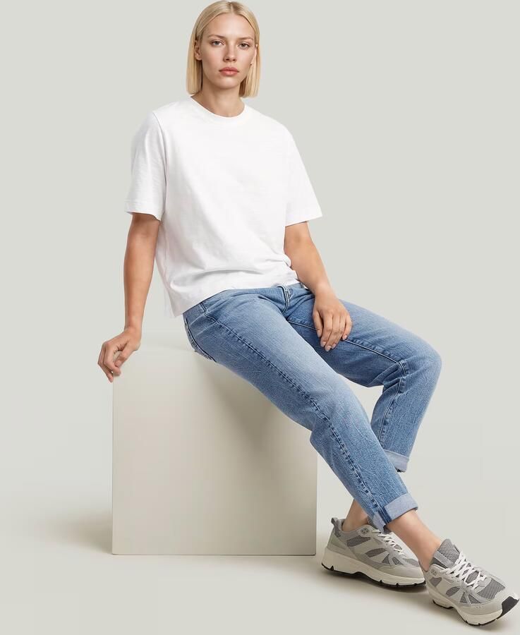 G-Star Raw Straight fit jeans met logopatch model 'Kate' - Foto 4
