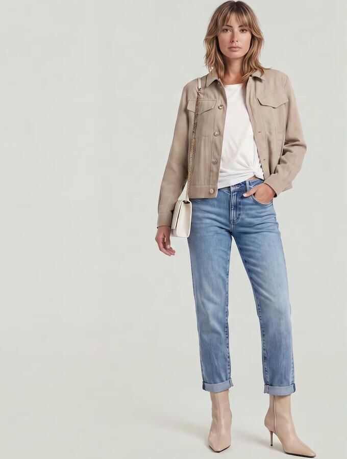 G-Star Raw Straight fit jeans met logopatch model 'Kate' - Foto 13
