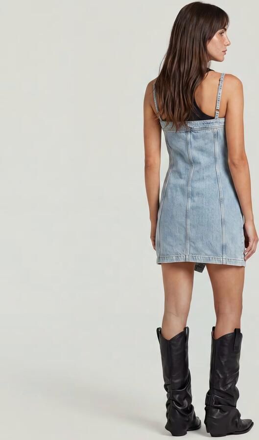 G-Star RAW Kick Bustier Jurk Lichtblauw Dames - Foto 6