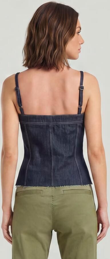 G-Star RAW Kick Bustier Top Donkerblauw Dames - Foto 5