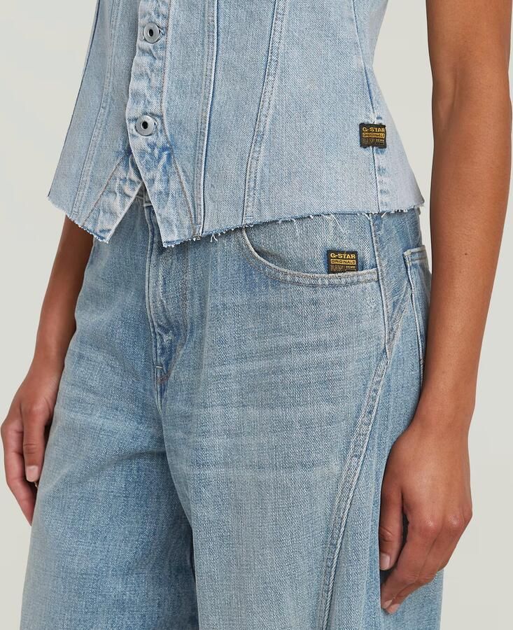 G-Star RAW Kick Bustier Top Lichtblauw Dames - Foto 3