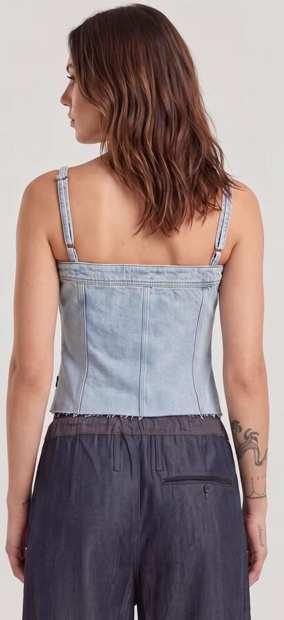 G-Star RAW Kick Bustier Top Lichtblauw Dames - Foto 5