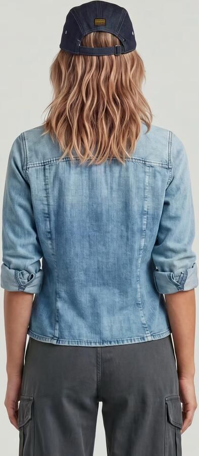 G-Star RAW Kick Slim Overhemd Donkerblauw Dames - Foto 6