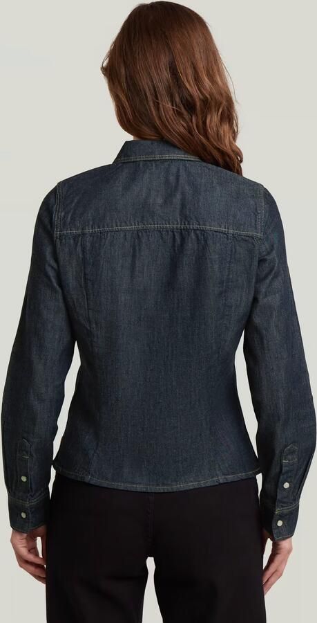 G-Star RAW Kick Slim Shirt Donkerblauw Dames - Foto 11