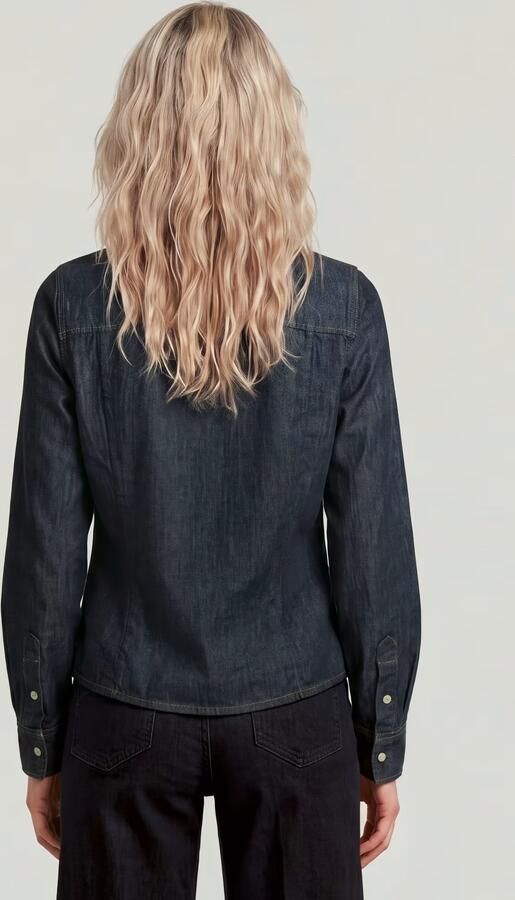 G-Star RAW Kick Slim Shirt Donkerblauw Dames - Foto 10