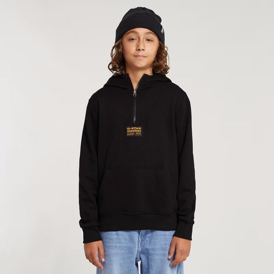 G-Star RAW Kids Unisex Hooded Zip Sweater Zwart jongens - Foto 8